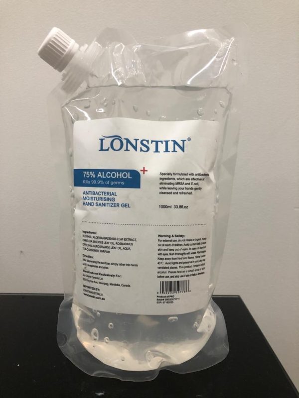 ANTIBACTARIAL MOISTURISING HAND SANITIZER GEL REFILL