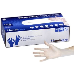 DISPOSABLE VINYL GLOVES SMALL