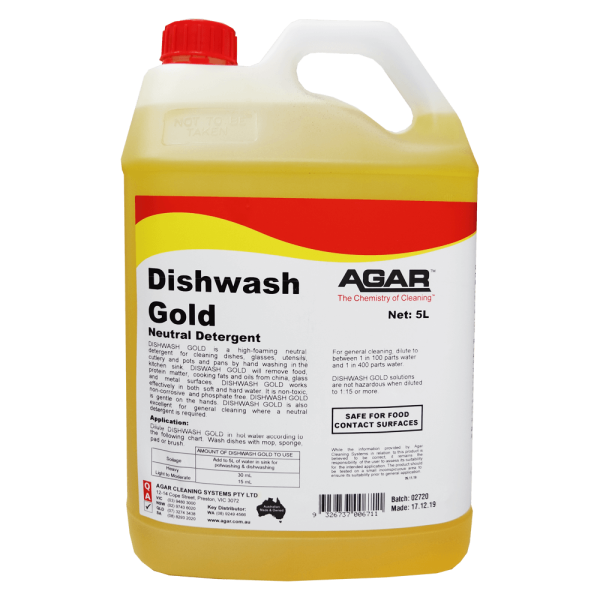 AGAR DISHWASH GOLD 5 LITRE