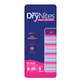 HUGGIES DRYNITES GIRL 8-15 YEARS 3x9's