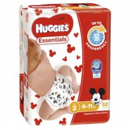 HUGGIES ESSENTIALS CRAWLER 4 x 52s