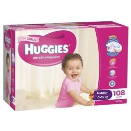 HUGGIES TODDLER GIRL 108's