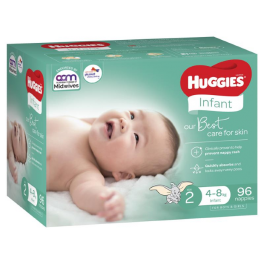 HUGGIES ULTIMATE INFANT 96's