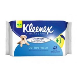 KLEENEX FLUSHABLE WIPES SCENTED 10 x 42's