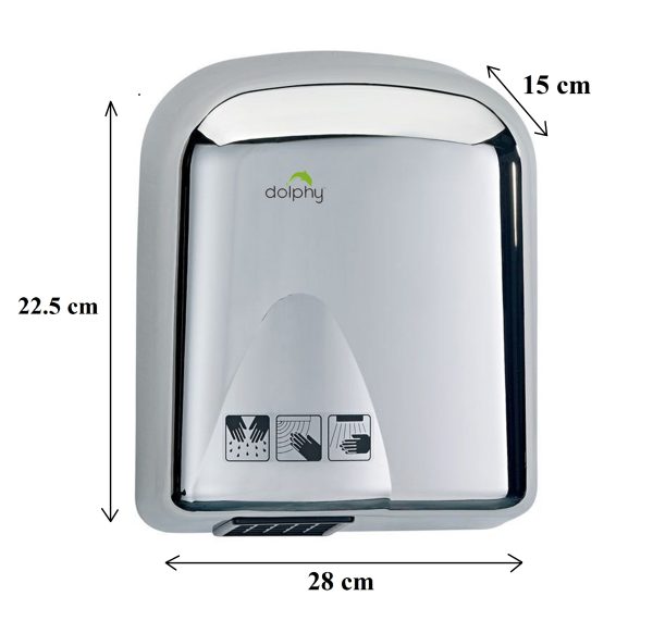 TRANQUIL STAINLESS STEEL HAND DRYER 1000W
