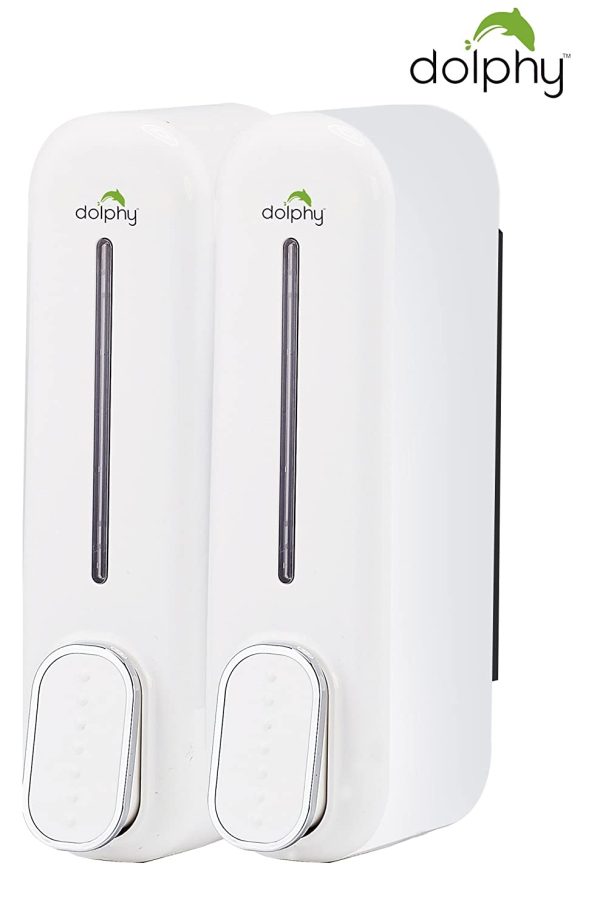 SOAP DISPENSER 300ml - SET OF 2 - WHITE - Image 3