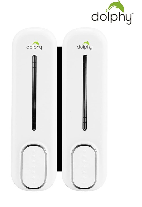 SOAP DISPENSER 300ml - SET OF 2 - WHITE