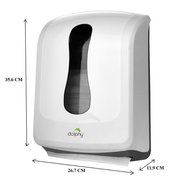 SLIMLINE PAPER TOWEL ROLL DISPENSER - WHITE - Image 3