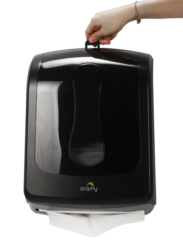 SLIMLINE PAPER TOWEL DISPENSER - BLACK - Image 2