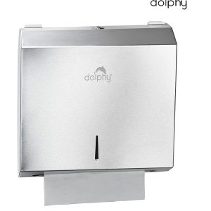 STAINLESS STEEL SLIMLINE PAPER TOWEL DISPENSER - SMALL