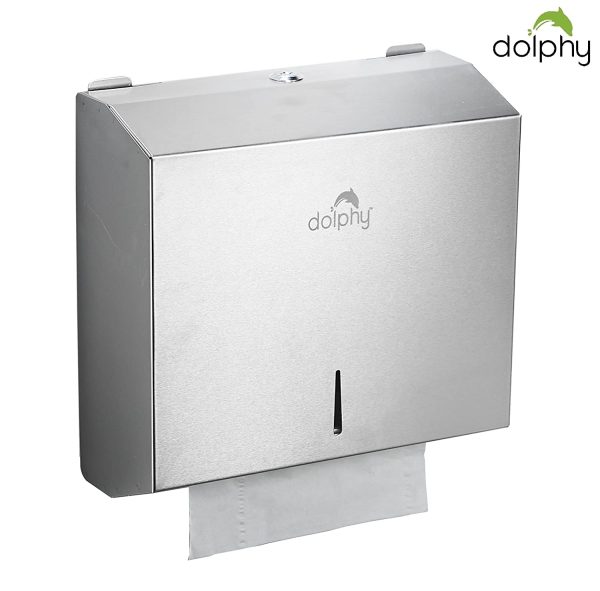 STAINLESS STEEL SLIMLINE PAPER TOWEL DISPENSER - SMALL - Image 2