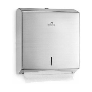 STAINLESS STEEL SLIMLINE PAPER TOWEL DISPENSER - BIG