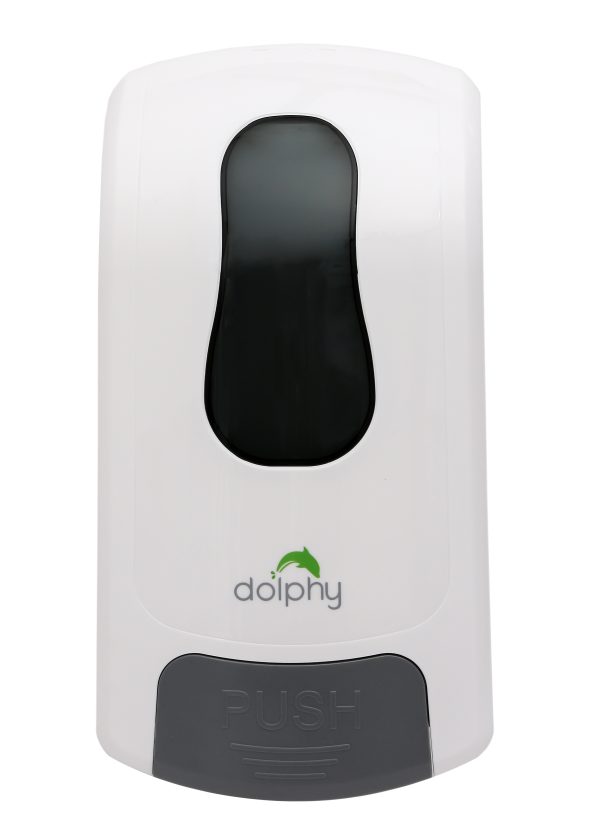 MANUAL SOAP/SANITISER DISPENSER - 1000 ML GEL/SPRAY/FOAM - WHITE