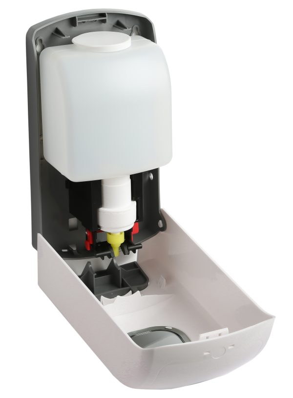 MANUAL SOAP/SANITISER DISPENSER - 1000 ML GEL/SPRAY/FOAM - WHITE - Image 5