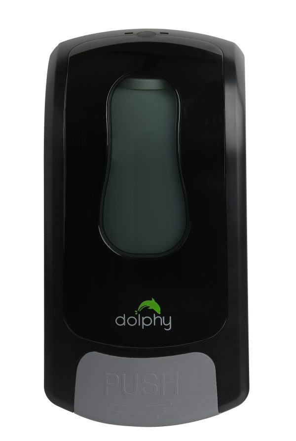 MANUAL SOAP/SANITISER DISPENSER - 1000 ML GEL/SPRAY/FOAM - BLACK