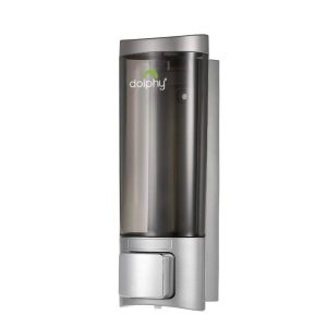 SOAP DISPENSER SINGLE 200ml - TRANSPARENT BLACK