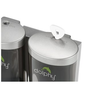 Alternative view of SOAP DISPENSER TWIN 200ml - TRANSPARENT BLACK