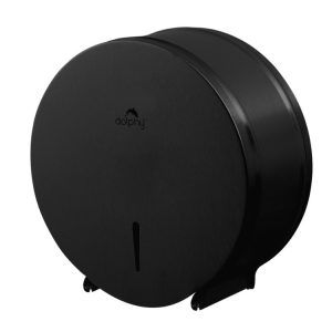 STAINLESS STEEL JUMBO TOILET PAPER ROLL DISPENSER - BLACK