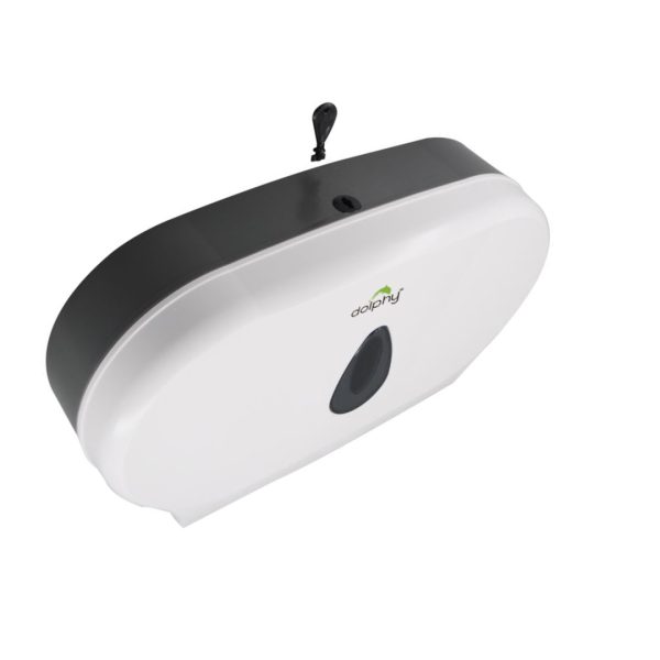 TWIN JUMBO TOILET ROLL DISPENSER - WHITE - Image 2